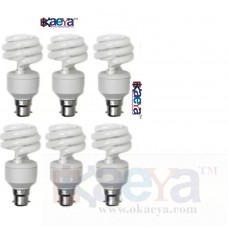 OkaeYa 75 W Round B22 CFL Bulb